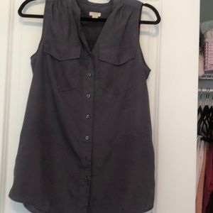 Grey j crew top